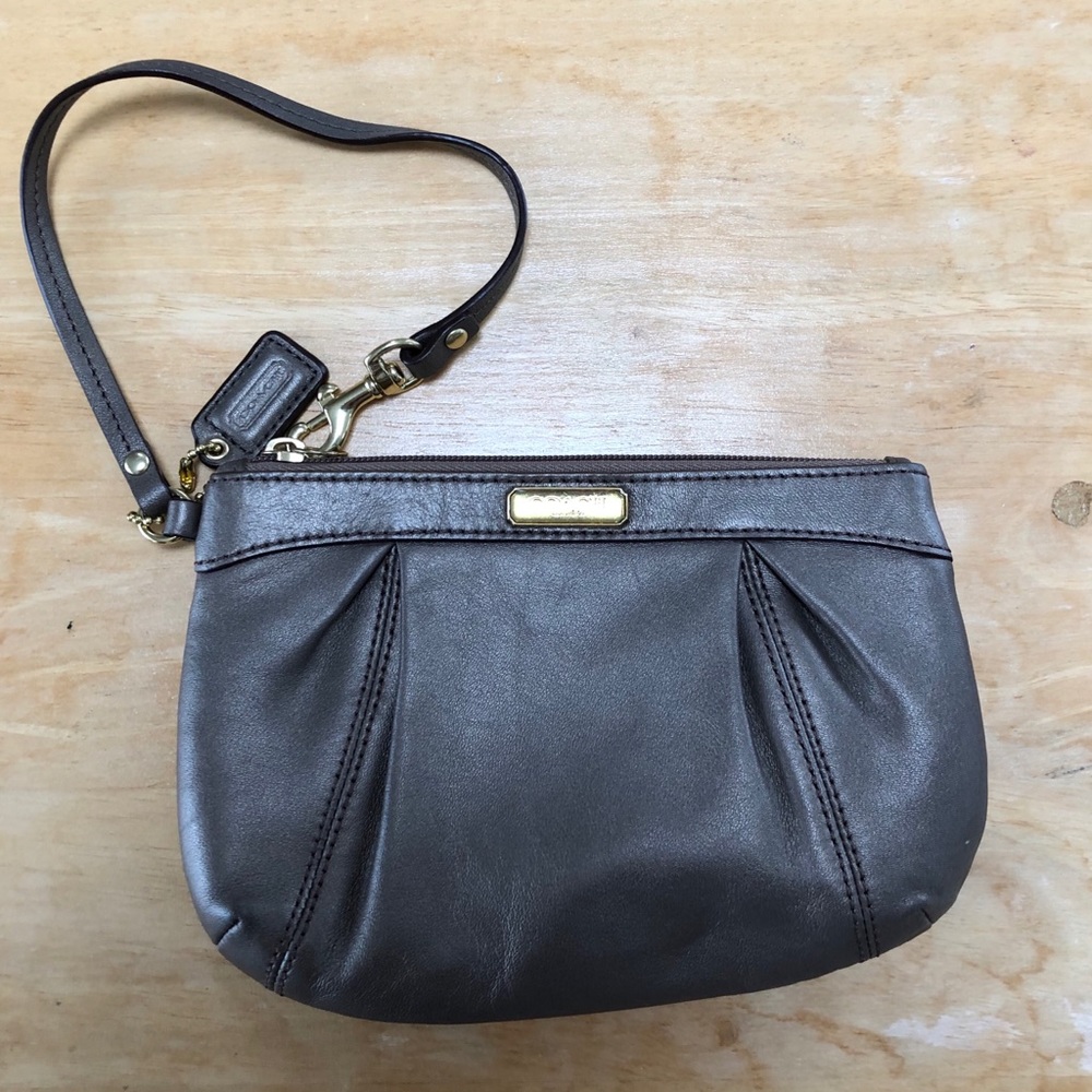Coach Wristlet in Pewter